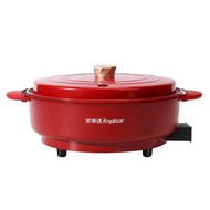 電火鍋家用6L大容量鴛鴦鍋涮肉烤肉多功能電熱鍋復古一體鍋 火鍋 煮鍋