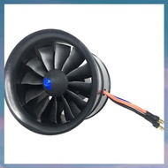 (XCTS) EDF 70mm 2300KV 6S 12 Blades RC Fan Propeller with Brushless Motor for RC JET Airplane Drone