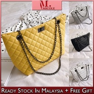 Ready Stock MICOLE SB2345 Korean Women Tote Bag Casual Shoulder Bag Handbag Sling Bag Beg ( With Zip