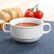 Holst Porzellan TH 025 Soup Cup/Soup Top 0.25 L "Smart", White, 9.6 x 9.6 x 5.4 cm, Pack of 6