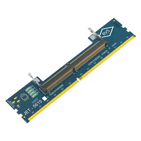 Laptop SO DDR4 RAM to Desktop DDR4 Adapter Card Memory Tester SO DIMM 4 to DDR4 Converter Supports 5