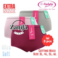 [YN248] LIDILY CD Extra Size Jumbo Super Soft Underwear /3L/4L/5L/6L (3 PCS)
