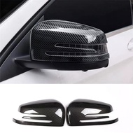 2PCS Rearview Mirror Trim Cover Car Side Wing Mirror Caps For Mercedes Benz C E CLA GLA GLK Class W1