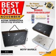 Marble Gift Box - Prayer Rug Hijab Packaging Box - Gift - Size 36x20.5x6.5 cm - B10