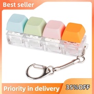 Keyboard Fidget Toy, Fidget Keychain of 4 Colors Keyboard Clicker, Silent Fidget Toy for Library, St