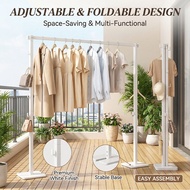 Clothes Drying Rack, Foldable Home Balcony Clothes Drying Rack, Coat Rack