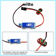 WITTE 3A UBEC, 5V/6V Lowest RF Noise Switching Regulator,  Max 5A Antijamming Polarity Reversal Prot