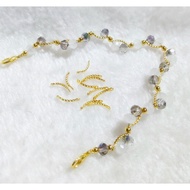 Copper Curve Connector, Spriral Twist Connector, Cacing Connector Gelang, Curve Connector Barcelet S