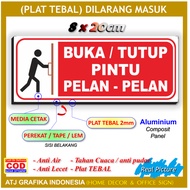 Thick plate open and close slow door anti-damage noisy information board for home office shop doors