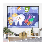 Mirror Laminate Painting - Dental Clinic Wall Hanging for Children VIP WALL (60x90cm)