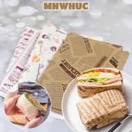 MNWHUC Food Packaging Food Grade Grease Paper Wax Paper Food Wrappers Paper Bread Oilpaper Cake Deco