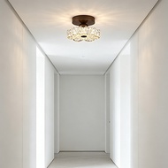 Retro Nordic Light Luxury Flower LED Ceiling Light Entrance Corridor Aisle Balcony Ceiling Light