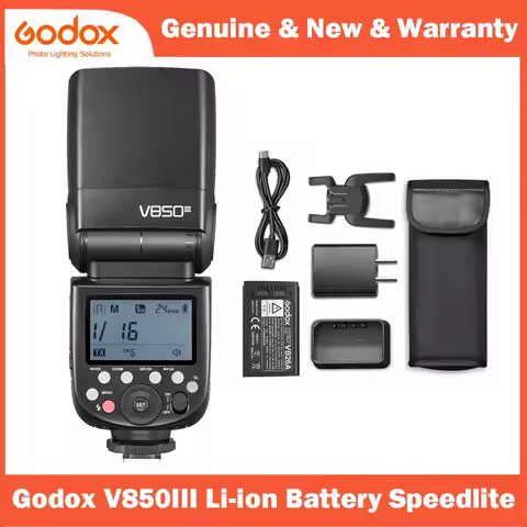 Godox V850III 76W 2.4G GN60 Wireless X System Li-ion Battery Camera Speedlite Flash for Canon Nikon 