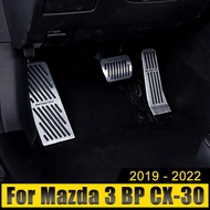 Brake Pedals Cover For Mazda 3 BP CX-30 CX30 CX 30 2019 2020 2021 2022 2023 Aluminium Car Footrest Pedal Fuel Brake Pedals Cover Pads Accessories