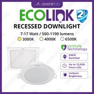 [SIRIM] ECOLINK Recessed Conceal Square and Round Downlight 7W 10W 14W Sirim Certified Indoor Ceilin