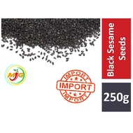 Ez Bizy Lengah Hitam / Black Sesame Seeds - 250g Bijan Hitam Ellu Herbs Rempah Ratus 黑芝麻