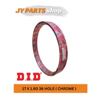 DID TEAM RIMS 17x160 17 X 160 1.60 36 HOLE CHROME