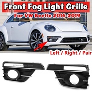 Car Front Bumper Fog Light Lamp Grille Grill Cover For VW Beetle 2016 2017 2018 2019 Fog Light Cover