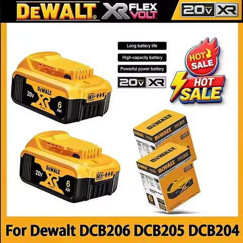 DeWALT Original Battery 20V/60V 6Ah 9Ah MAX FlexVolt for DCB606 DCB205 DCB206 DCB209 DCB182 Power To