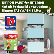 Nippon Paint EasyWash Interior collection 5 Liter Sprizzle 1060P / Blue Wool 1572P / Blue Instinct 1