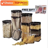 Airtight Food Storage Container – Plastic Fridge & Kitchen Organizer Box for Dry Food, Snacks, or No