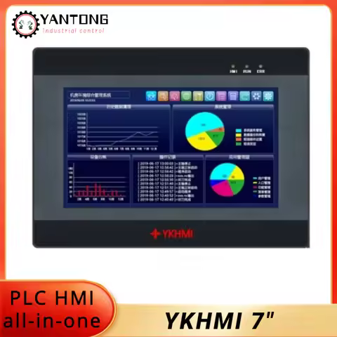 Ykhmi 7"plc Hmi All-in-one Integrated Built-in Analog Signal Input And Output Compatible With Mitsub