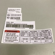 Hong Leong Yamaha Arm Sticker LC135 V1 V2 V3 V4 V5 V6 Y15ZR V1 V2 Y125Z/ZR LAGENDA 115/FI