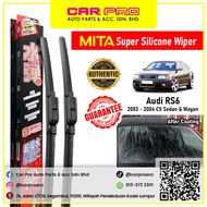 Audi RS6 2003 - 2004 C5 Sedan & Wagon 1 Pair MITA SILICONE COATING Aero Front Wiper Blade TWIN Set 2