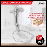 Closet Jongkok Toto Ce9 Komplete Set Push Valve / Kloset Jongkok Flush