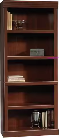 Heritage Hill Library/Book Shelf, L:29.80" x W:13.09" x H:71.26", Classic Cherry