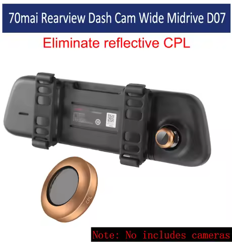 for 70mai Rearview Dash Cam Wide Midrive D07 gold CPL Polarizing Glas CPL Filter For xiao mi 70mai M