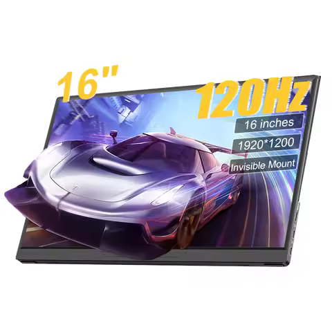 16inch Portable Monitor 100%sRGB 120Hz Gaming Laptop Display with Type C Mini HDMI For PC Steam/Deck