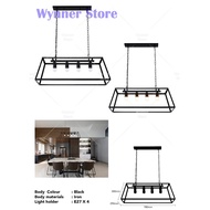 Wynner Store Iron Hanging Lamp 4 Holder Dining Lamp Cafe Lamp Restaurant Light Living Light Pendant 