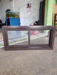 kusen aluminium 4" model jendela sliding / geser kanan kiri ukuran T60 x L100
