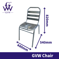 GVW Chair Stainless Steel Chair Stool Outdoor Garden Chair Kerusi Rumah Luar Kerusi Makan