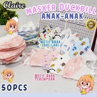 Masker Duckbill Anak 5pcs / Masker Duckbill Anak 3ply / Masker