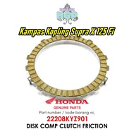 Supra X 125 Fi Clutch Plate, Disk Comp Clutch Friction Original AHM - 22208KYZ901