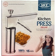 SKY KITCHEN PRESS DELUXE MURUKKU MAKER / PRESSING TYPE MURUKU MAKER / 15 DIFFERENT JALIS / NO.1 MURU