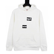 Supreme x CDG Split Box Logo 錯位拼接加絨衛衣帽衫