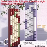 AJAZZ AK680 Portable Mechanical Keyboard 68key Office Typing Laptop Wired Matte Singlemode Mix Rainb