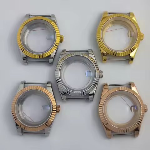 39MM NH35 case Sapphire glass Stainless steel 904L sapphire glass waterproof NH35 movement watch acc