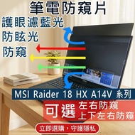 [Ezstick] MSI Raider 18 HX A14V A14VIG 18 Inch Anti Blue Light Glare Anti-Privacy Film