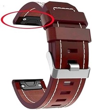 26 22MM Quick Release Easy Fit Luxury Leather Watch Strap Replacement Wrist Band For Fenix 5X 5X Plus 3 3HR Garmin Fenix 5 Watch