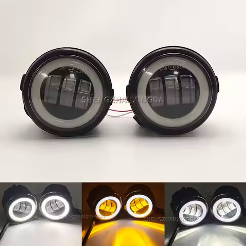2Pcs Fog Lights Angel Eyes Drl, Suitable for Nissan Laf.C Quest, Versa, Rogue Cube, Juke Nv200, Qash