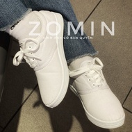 Bata Sneakers In White For Women. Binh Minh White Canvas Shoes For Women, Simple White Shoes, Women'S Gym Shoes