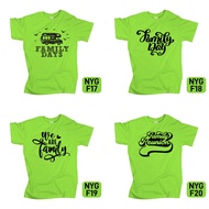 Baju Jersey Family Day - Neon Green