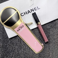 全新 CHANEL Radio Shine 化妝袋 + Rouge Coco Hydra Gloss 445