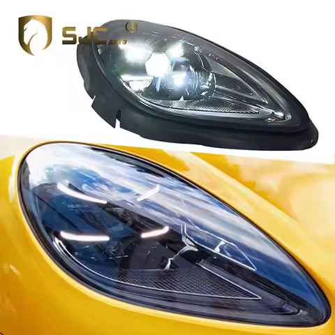 KQX Auto Car Parts LED Headlight Assembly for Porsche Macan 95B.1 95B.2 Upgrade to 95B.3 New Style 2