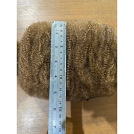 / Embroidery Hair Papua Afro/ Hair 12 cm long in yellow and light brown