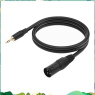 3.5mm to XLR Cable Adapter Balanced 1/8 Inch Mini Jack TRS Stereo to 3Pin XLR Male Microphone Audio 